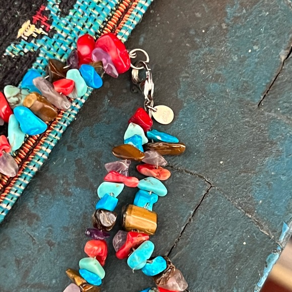 Native American Multi Stone Necklace - Picture 4 of 11